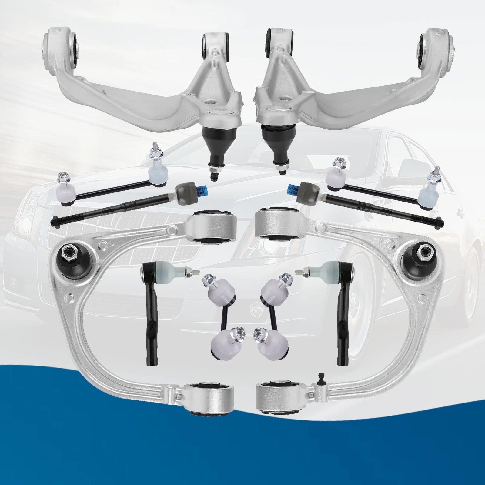 Front Control Arms Ball Joint Tie Rods for Cadillac CTS (2008–2014)