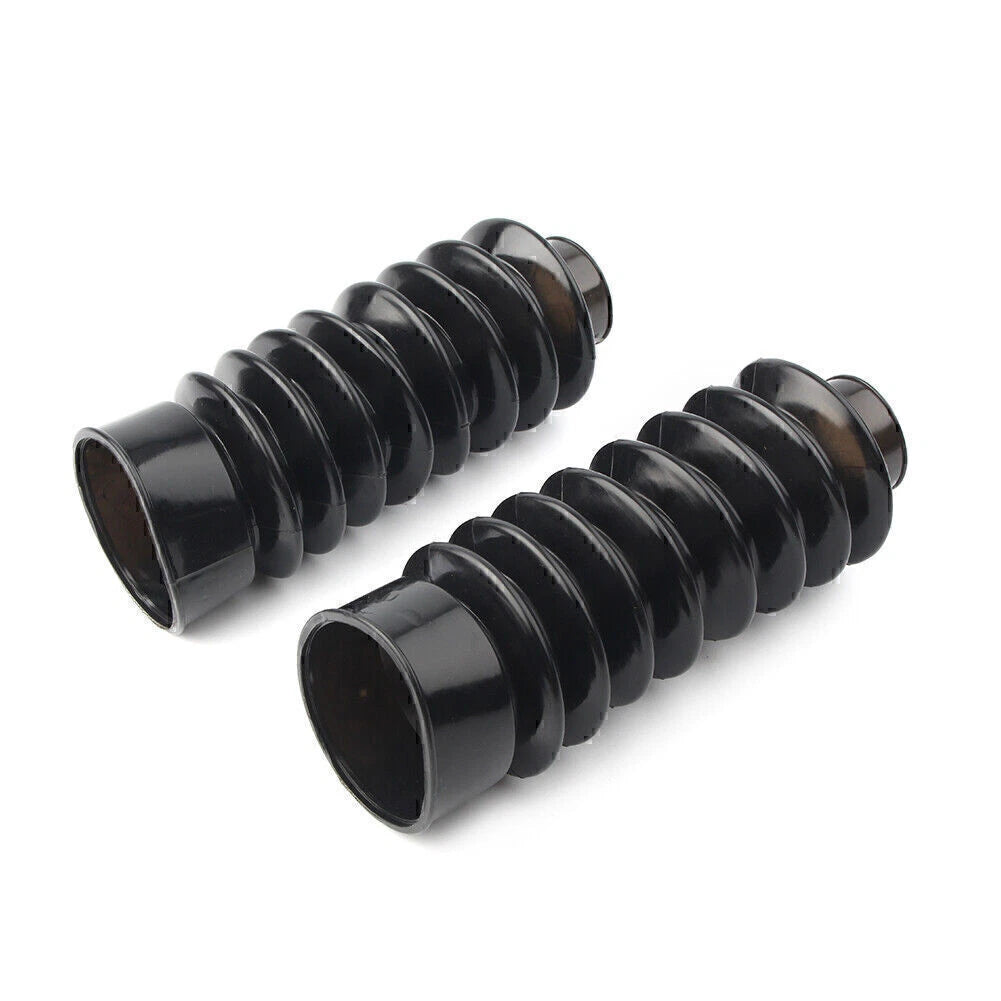 2X 41mm Rubber Fork Boot Gator Cover for Harley Softail Dyna (FXST, FXDWG, FXWG)