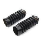 2X 41mm Rubber Fork Boot Gator Cover for Harley Softail Dyna (FXST, FXDWG, FXWG)