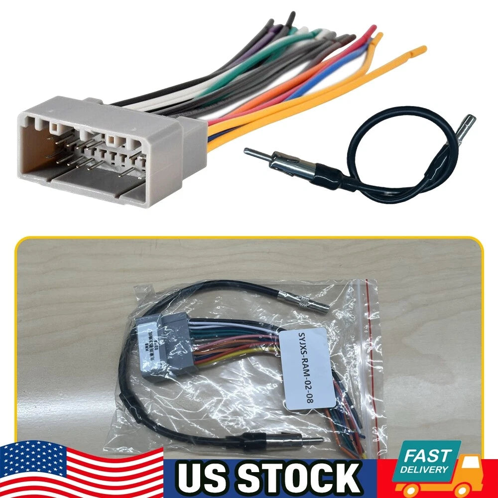 Wire Harness & Antenna Adapter Kit for Chrysler Dodge Jeep (YYYY–YYYY)