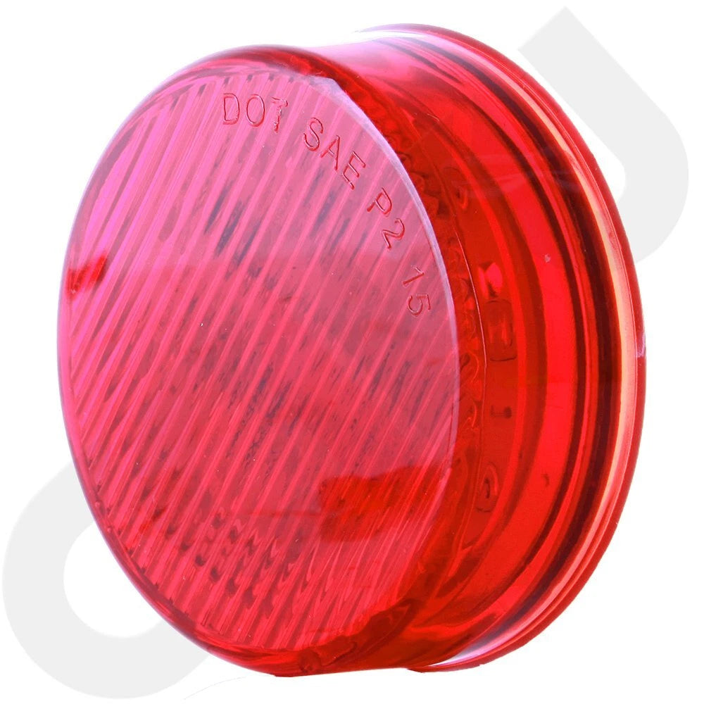 Set of 4 Red Round 2.5" 13LED Side Marker Clearance Lights for Trailer