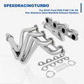 Pair Stainless Steel Exhaust Headers for Ford F250 F350 (1983–1987)