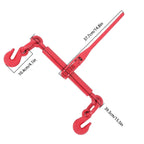 Set of 2 Ratchet Load Binders for Tie Down Chains (5/16" - 3/8")