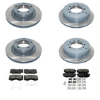 DuraGo Front Rear Rotors & Bosch QuietCast Ceramic Brake Pads Kit for Land Cruiser