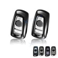 2PCS Black Remote Key Fob Shell Cover for BMW 2-5 Series X3 X4 (2011–2020)