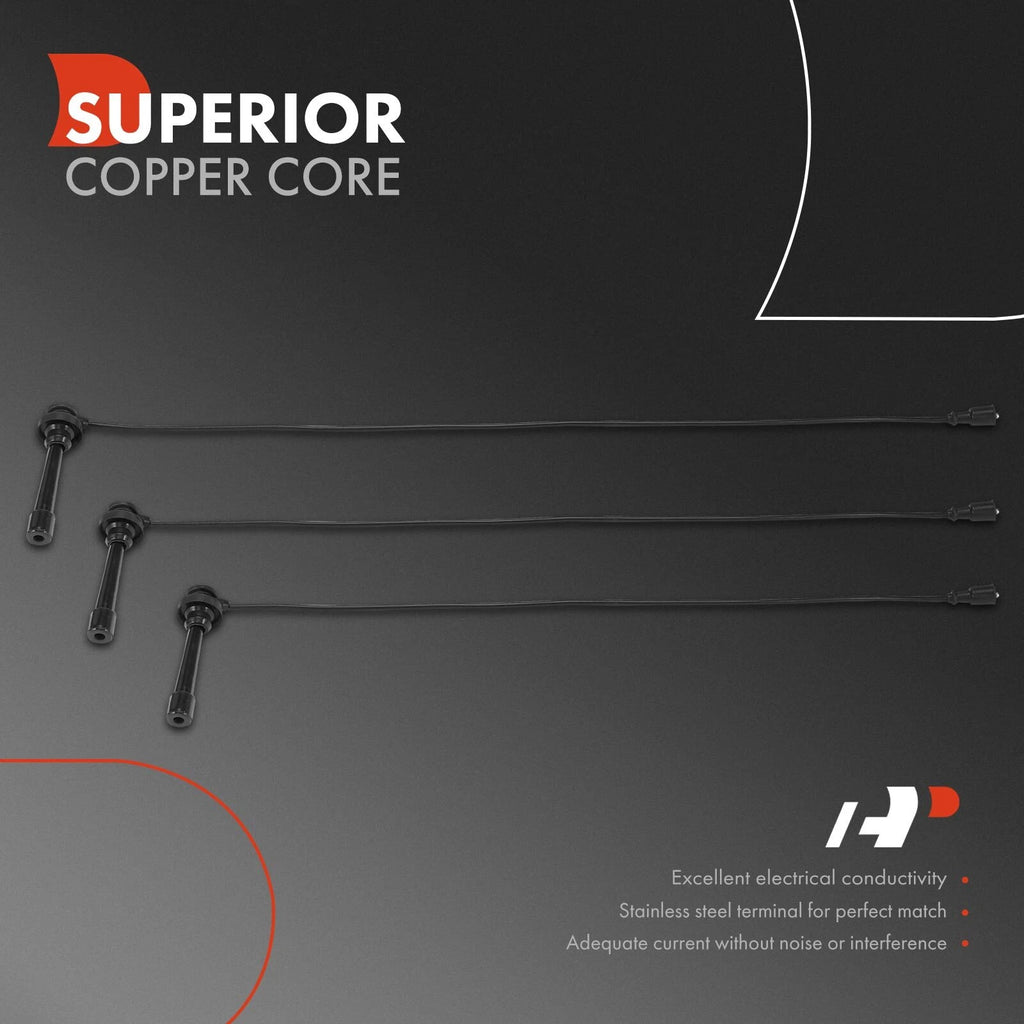 3X Spark Plug Wire Set for Mitsubishi Montero (2003-2006)