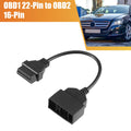 OBD1 22-Pin to OBD2 16-Pin Adapter Cable for Toyota (1996–2000) 718844722964