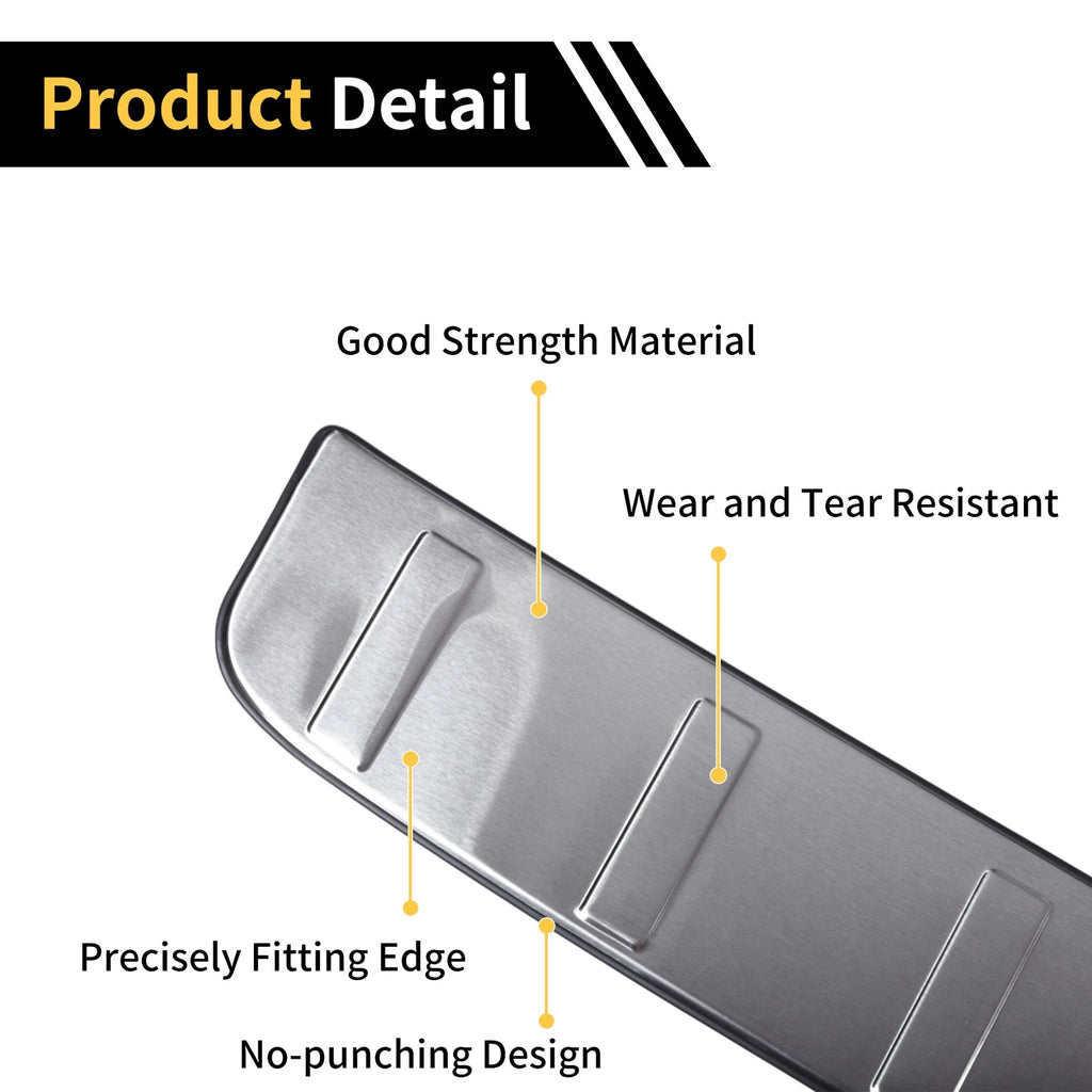 Rear Bumper Topper for Toyota Sienna (2011–2020) Silver Tone