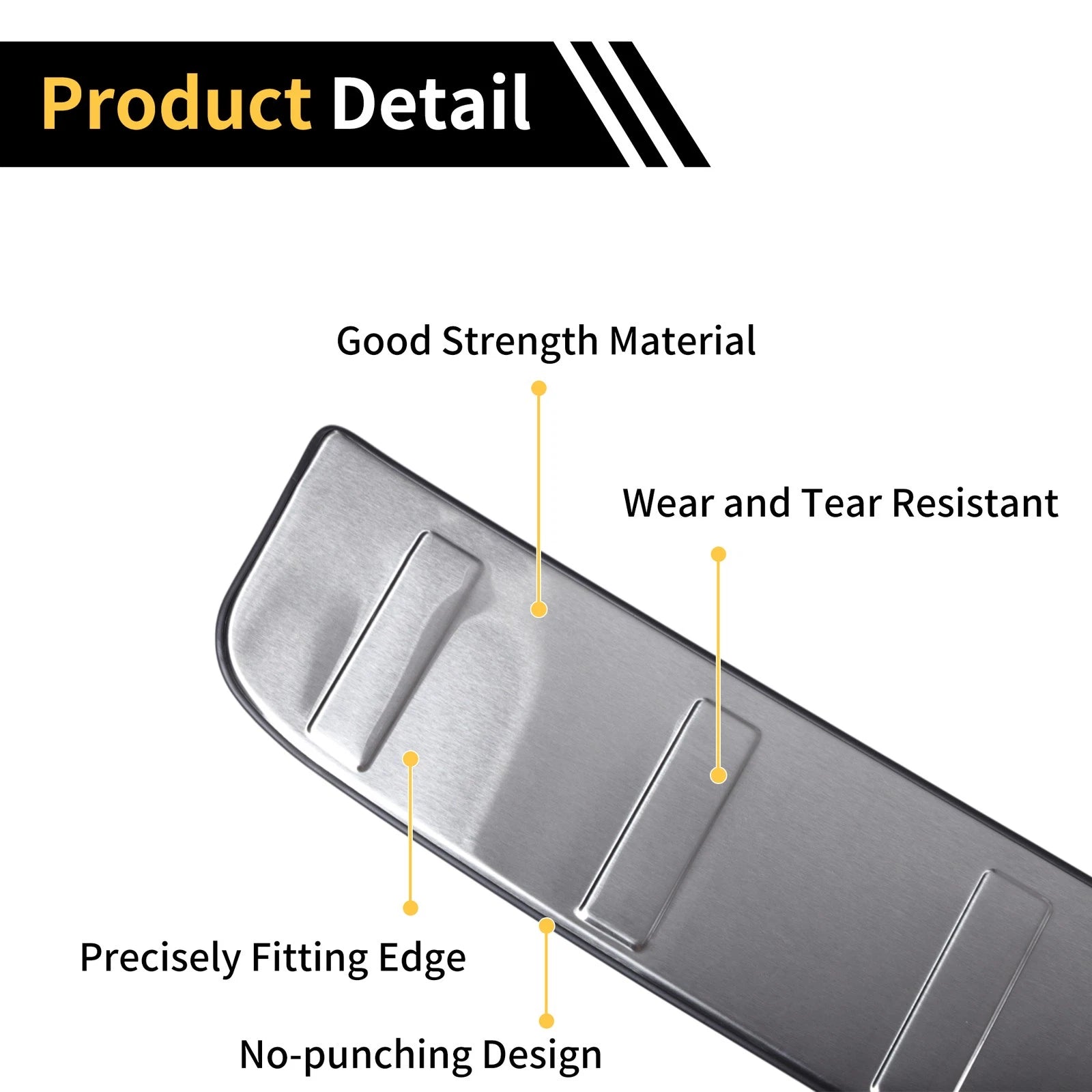 Rear Bumper Topper for Toyota Sienna (2011–2020) Silver Tone