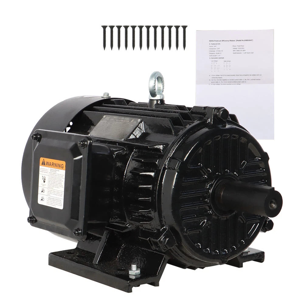 Electric Motor for 3 Phase Applications (1800 RPM, 230/460 Volt)