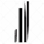 5x Long Stripe Graphics Car Side Body Sticker Vinyl Decal Universal