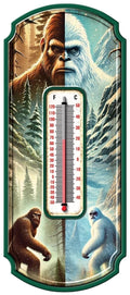 Bigfoot and Yeti Wall Thermometer for Outdoor Indoor Decor