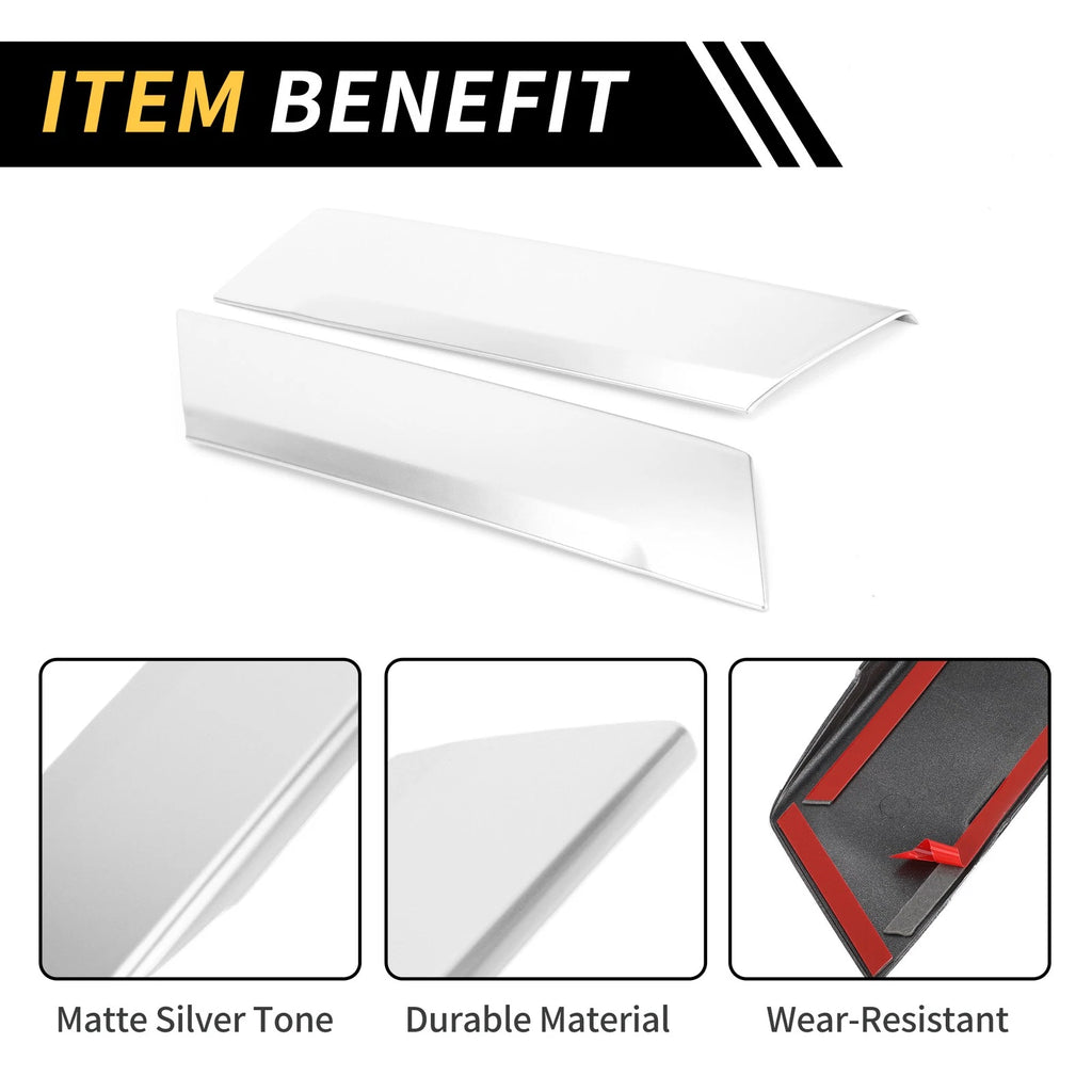Set of 2 Interior Door Armrest Panel Trim for Toyota Tundra (2022–2024)