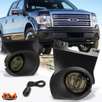 Smoked Lens Fog Lights + Switch Pair for Ford F-150 (2009–2014)