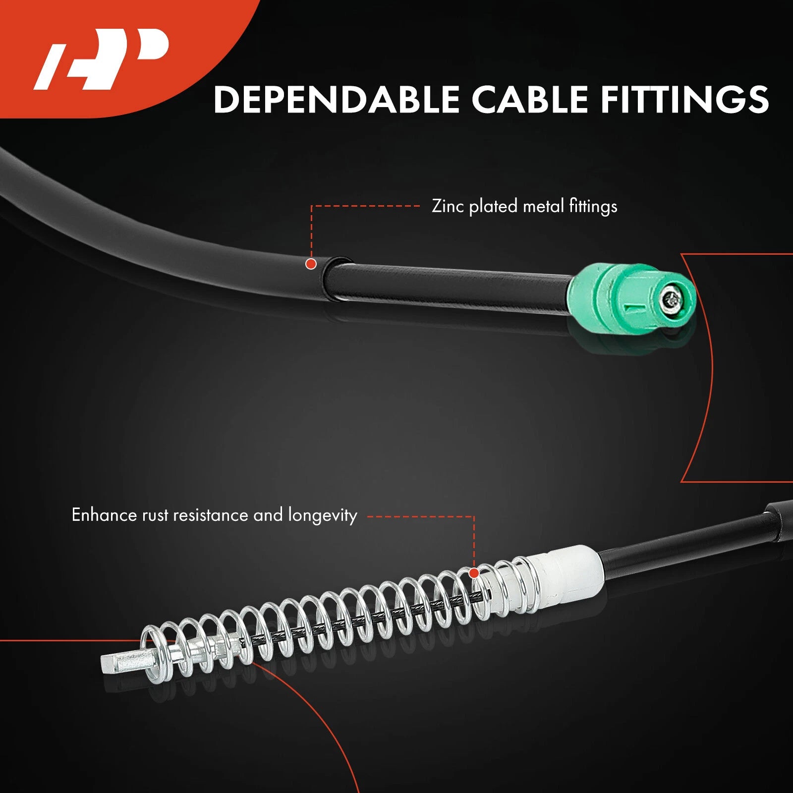 Rear Right Parking Brake Cable for Chevy Express 3500 GMC Savana (2003â2021)