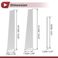 6 Pcs Door Pillar Window Trim for Lexus CT200h (2011-2019) Silver Tone