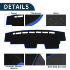 Dashboard Cover Mat for Honda N-VAN JJ1 JJ2 (2018–Present) Black Blue