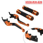 Set of 2 Orange Extendable Brake Clutch Levers for Suzuki GSXR150 (2017–2023)