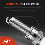 Set of 4 Ignition Coils & Iridium Spark Plugs for Honda Civic (2012–2015)