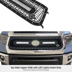 LED Grill for Toyota Tundra (2018-2019) - Stainless Black Mesh Rivet