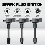 Set of 3 Ignition Coils for Nissan Maxima Infiniti I30 (2000–2001) UF363