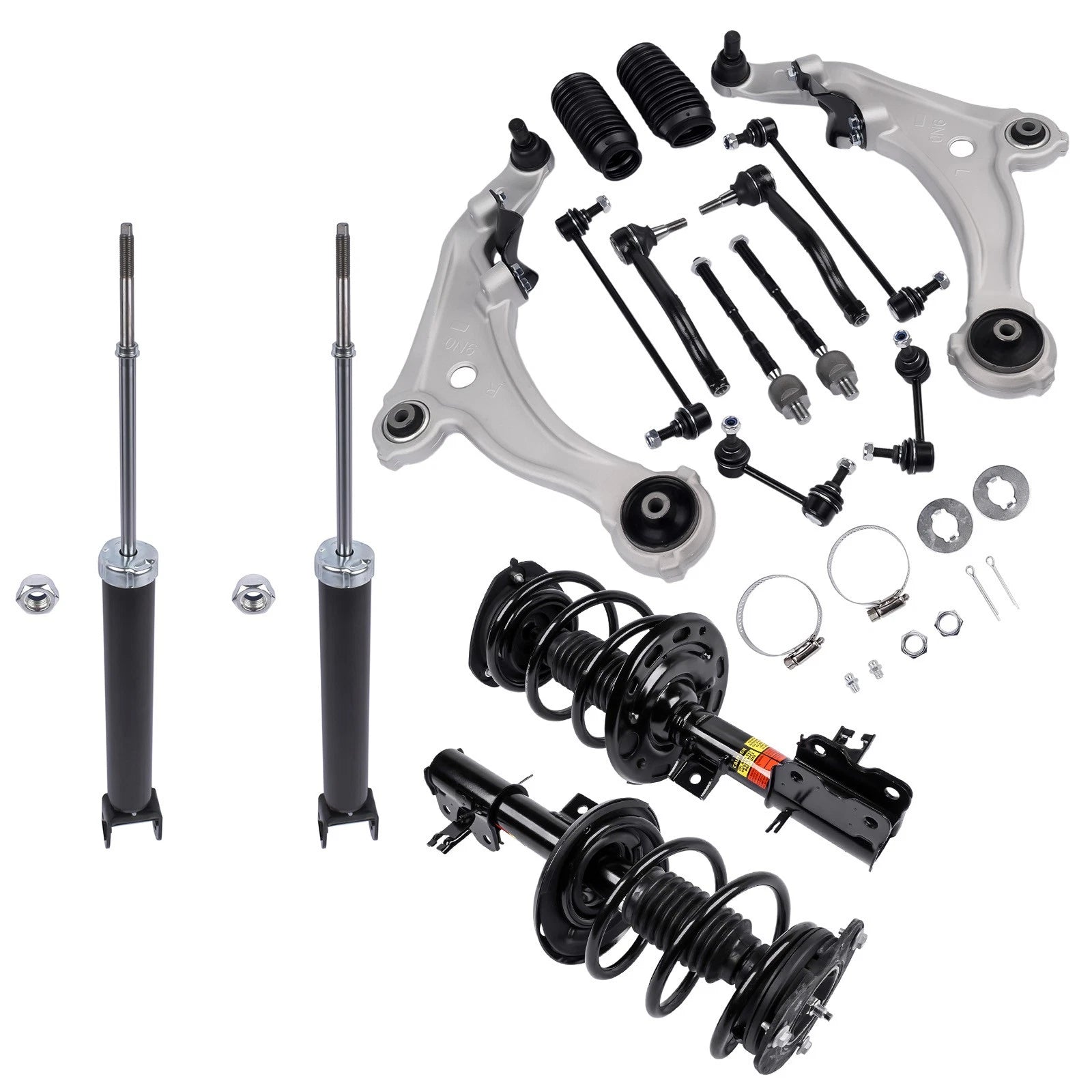 16pc Suspension Kit for Nissan Maxima 3.5 (2000–2003) - Struts, Shocks, Control Arms