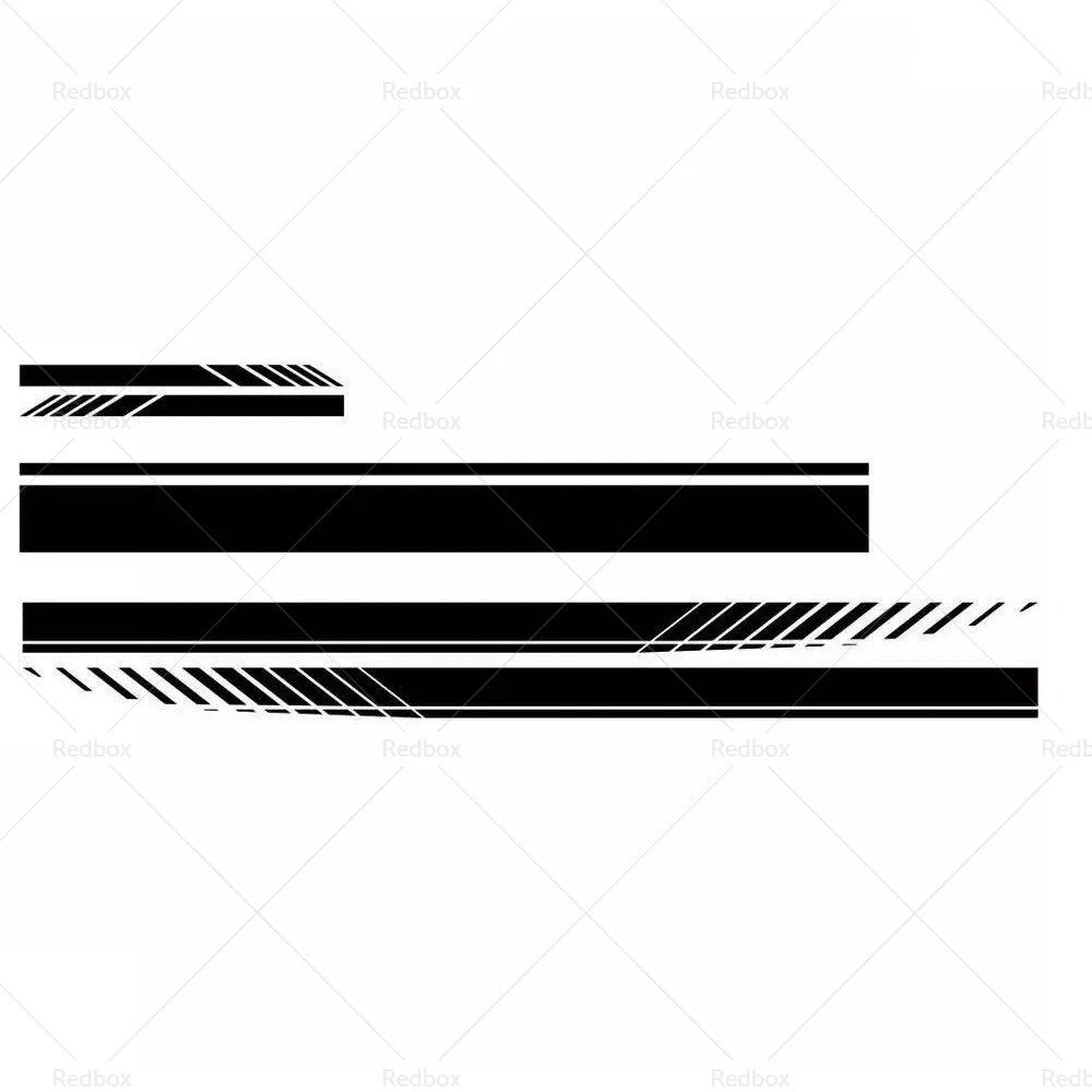 5x Long Stripe Graphics Car Side Body Sticker Vinyl Decal Universal
