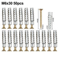 2X Metal Screws with Expansion Tube for Contractors and DIY Enthusiasts