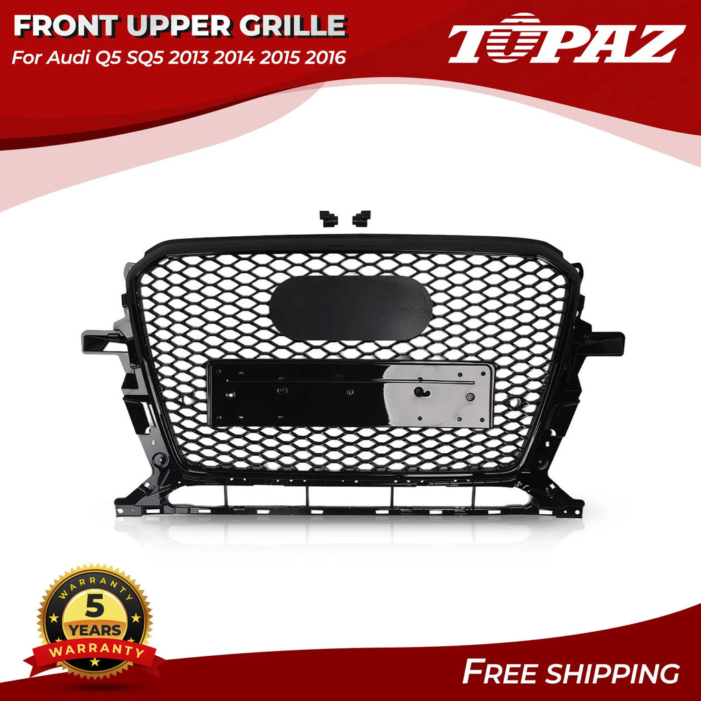 Front Upper Honeycomb Grille for Audi Q5 SQ5 (2013–2016)
