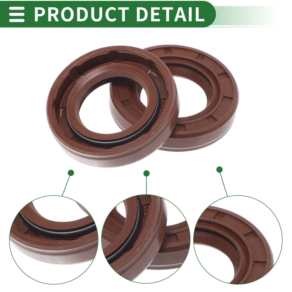 Set of 5 Oil Seal Rotary Shaft Seal FKM Rubber 20x35x7mm