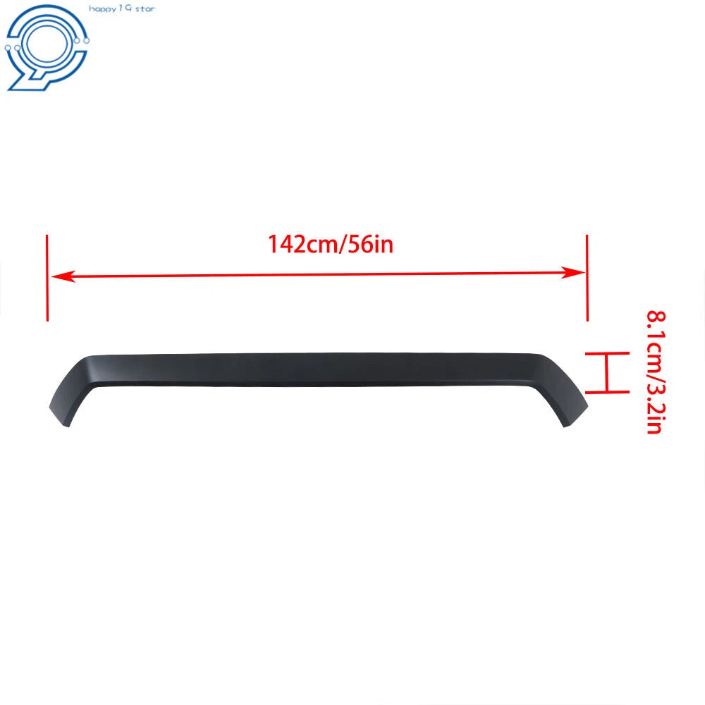 Front Upper Grille Molding Trim for Toyota Sequoia (2023–2024) Matt Black