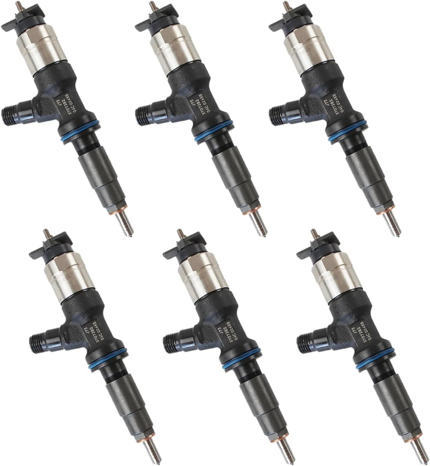 6X Common Rail Injector 370-7282 for CAT C6.6 C7.1 (320E 323E)