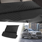 Flat Face Cargo Liner Rear Trunk Mat for Audi Q7 (2016–2024) TPE 1 Pc