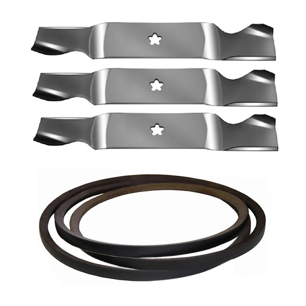 Mower Deck Belt & Blade Set for Craftsman (Replaces 187283)