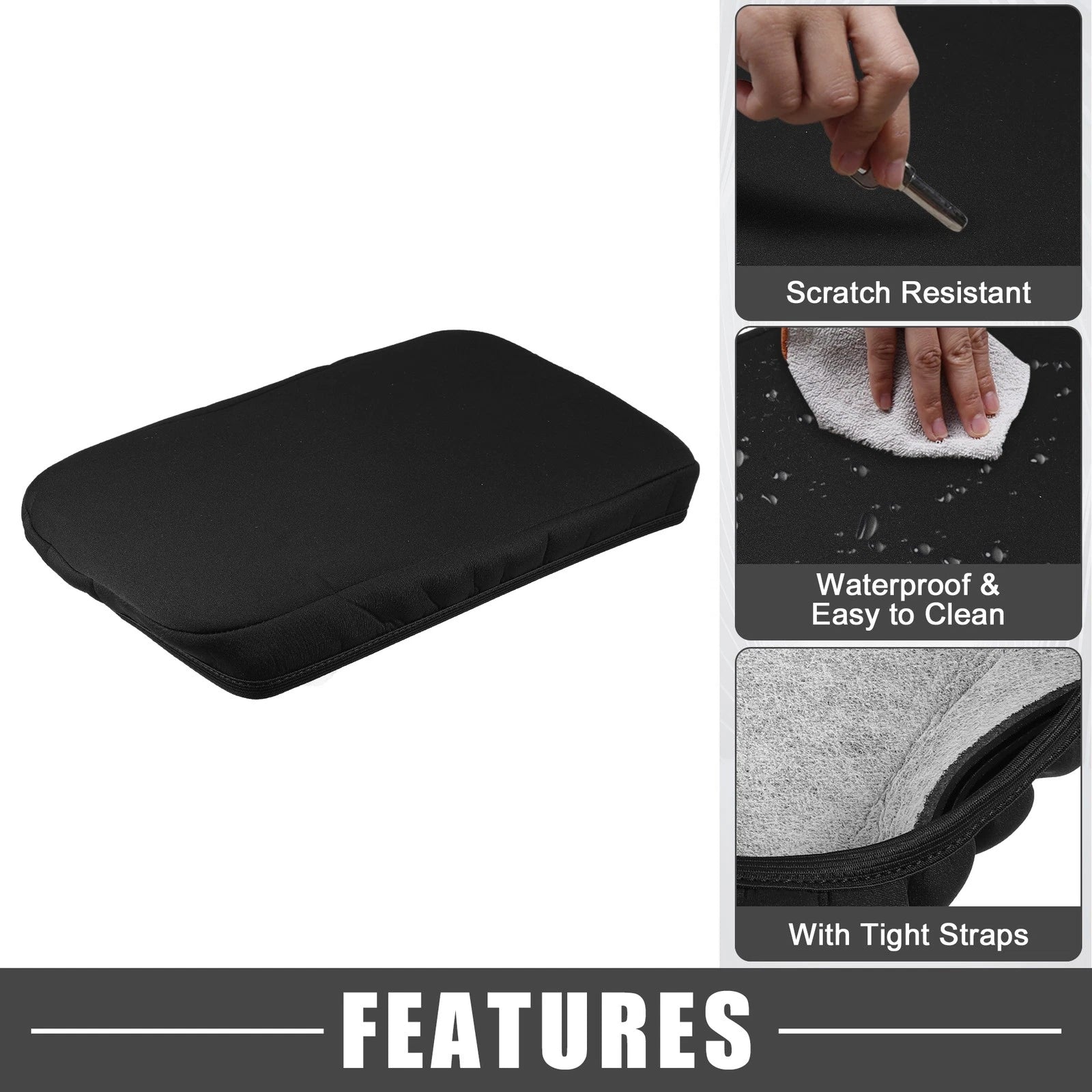 Center Console Cover Armrest Protector for Mazda CX-30 (2020–2023) Black