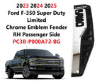 Right Fender Vent Emblem for Ford F350 Super Duty (2023–2026) PC3BP000A72BG