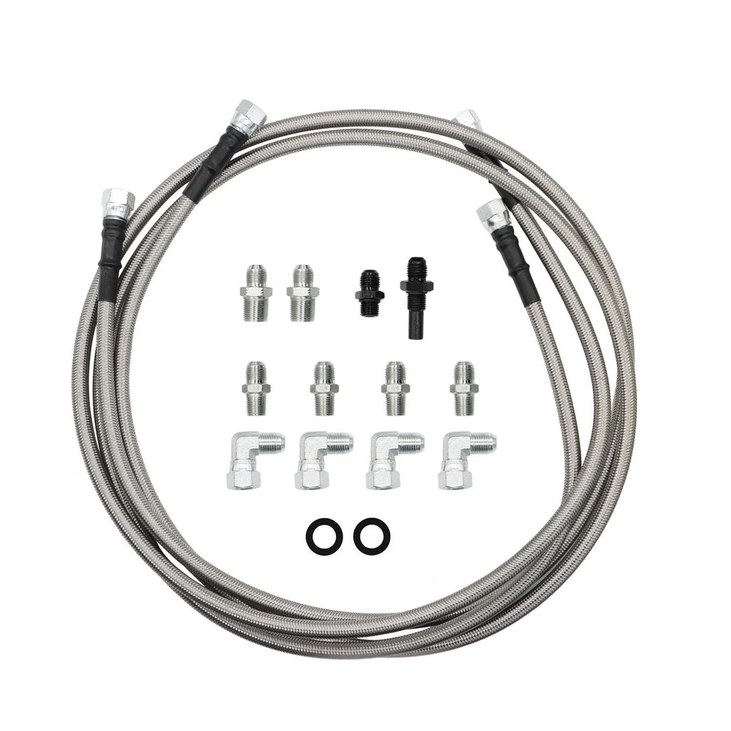 6AN 70" Transmission Fluid Oil Cooler Hose Line Kit for GM Chevy