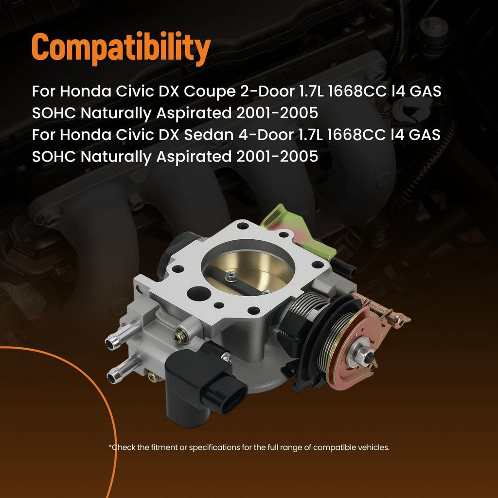 Throttle Body for Honda Civic DX 1.7L (2001–2005) 16400-PLR-A54