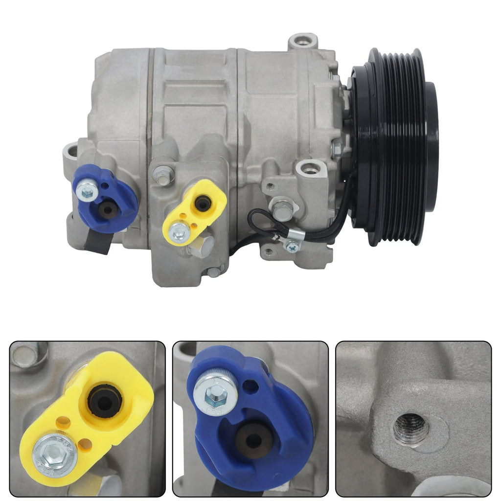 A/C Compressor with Clutch for Audi A4 A6 A8 Quattro S6 S4 S8 (1996–2009)