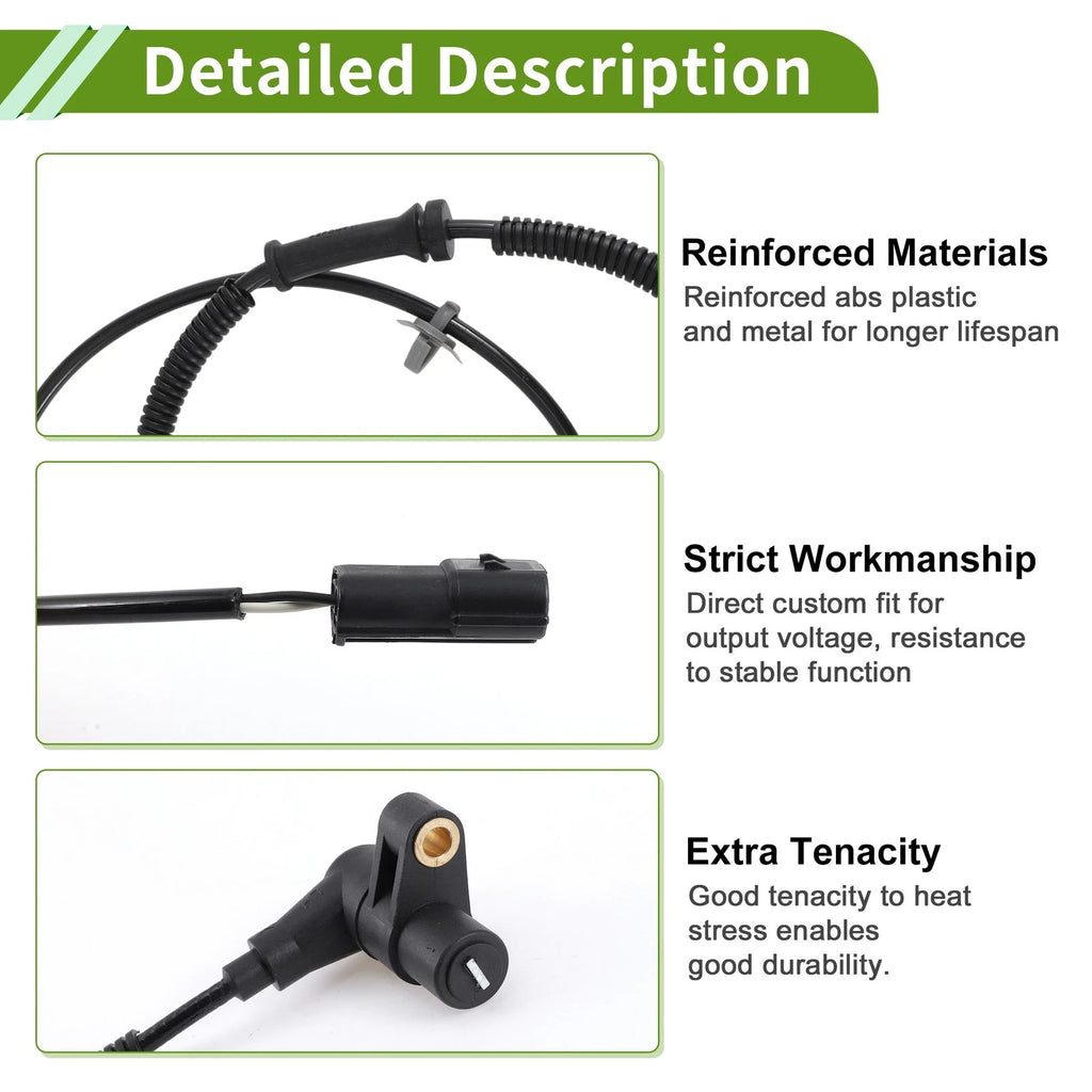 ABS Wheel Speed Sensor for Kia Rio L4 1.5L (2001–2005) No. 0K31L4373XE/OK31L4373XD