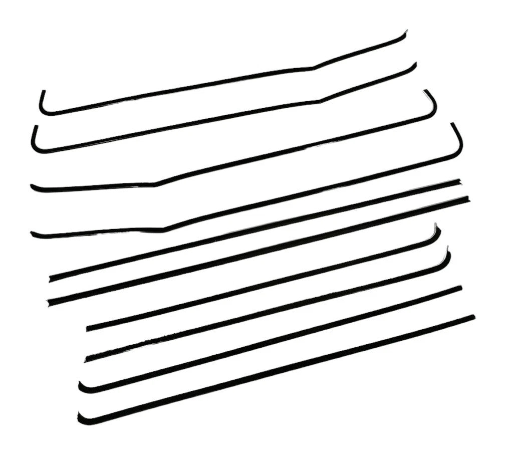 Door Window Felt Rubber Beltline Kit for 1955-1957 Chevy Bel Air 2-Door Sedan