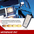 Sequential Amber LED Front Side Marker Lights for Mercedes-Benz G-Class (1986–2002)