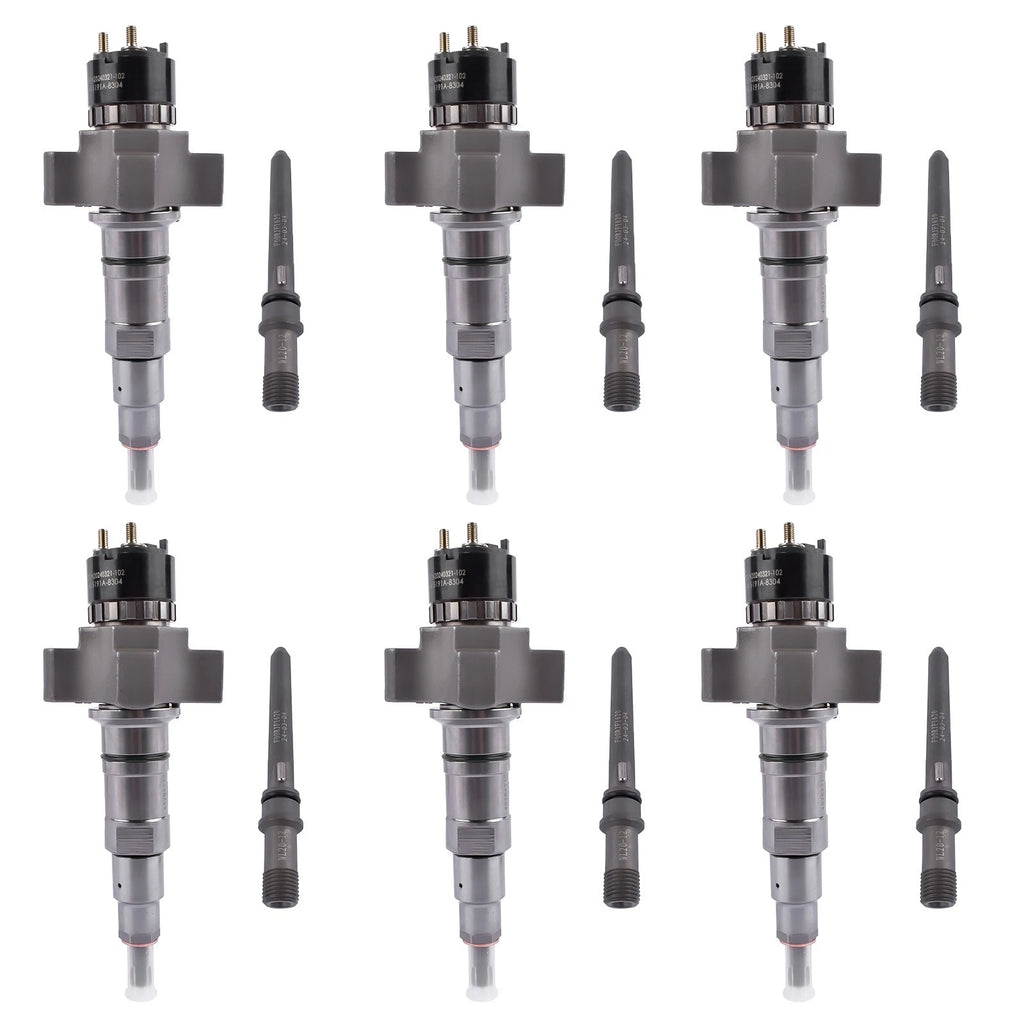 6Pcs Fuel Injectors for Cummins ISL ISC 8.9L Diesel Engines