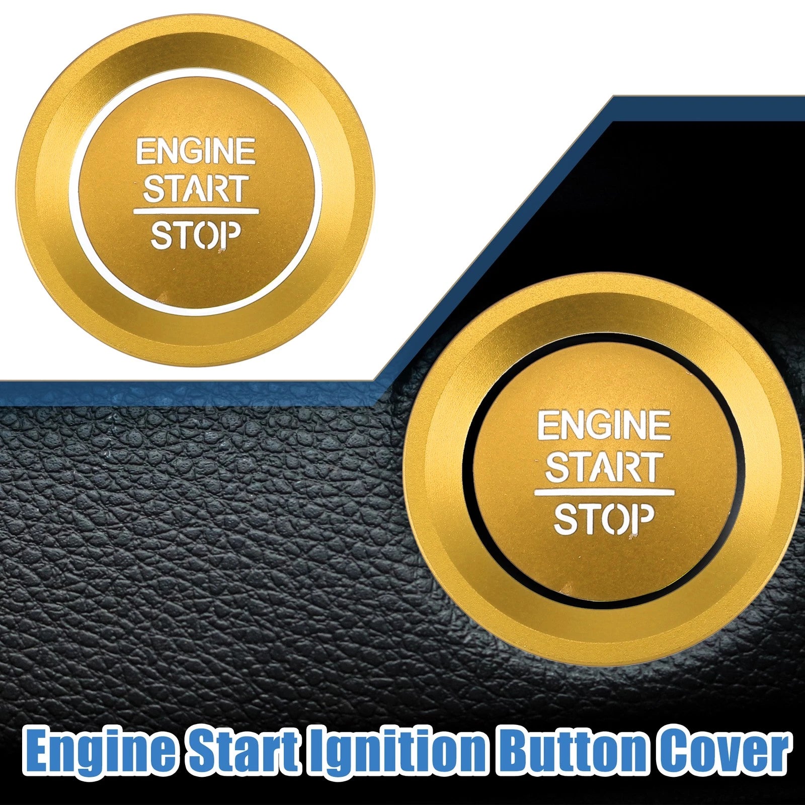 Engine Start Stop Ignition Button Decal for Honda Accord (2018–2022) Gold Tone 726215836066