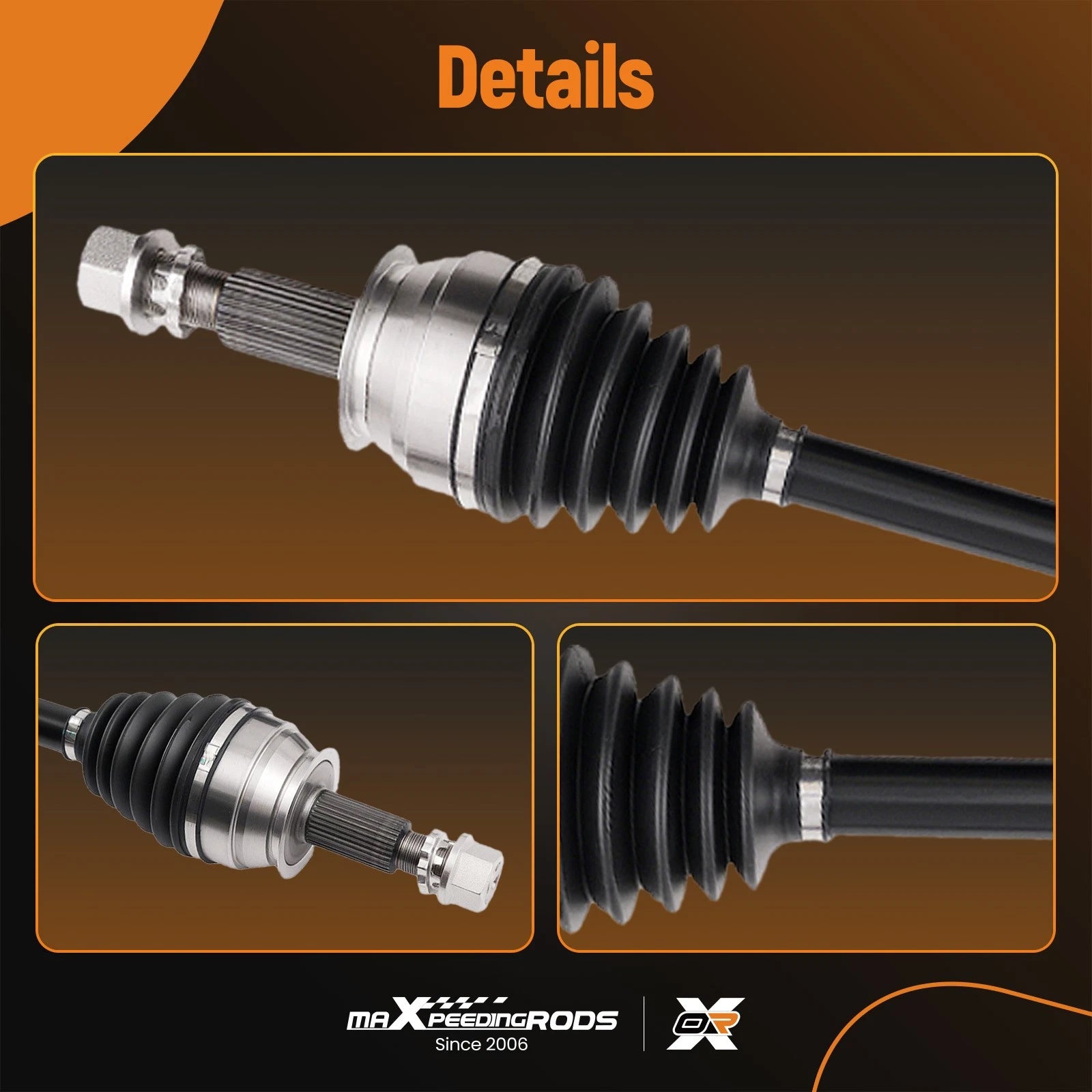 2X Rear Side CV Axle Assembly for Infiniti G25 G35 G37 Q40 Q60 Nissan 370Z