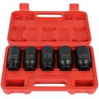 Set of 5 Deep Spindle Axle Nut Sockets 30-36mm