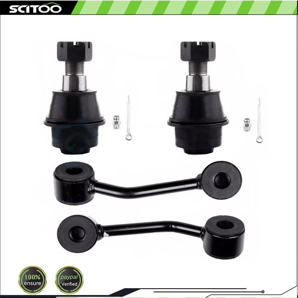 Set of 4 Front Lower Ball Joints & Stabilizer Bar Link for Dodge (2003–2006)