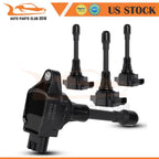 Set of 4 Ignition Coils for Suzuki Equator Nissan Frontier (2009–2012)