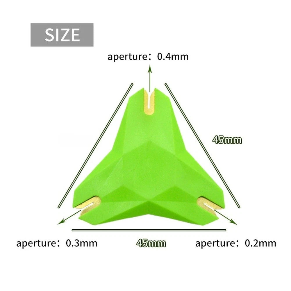 Fishing Line Stripper for Coated Braids (0.2, 0.3, 0.4mm) - 3 Precision Grooves