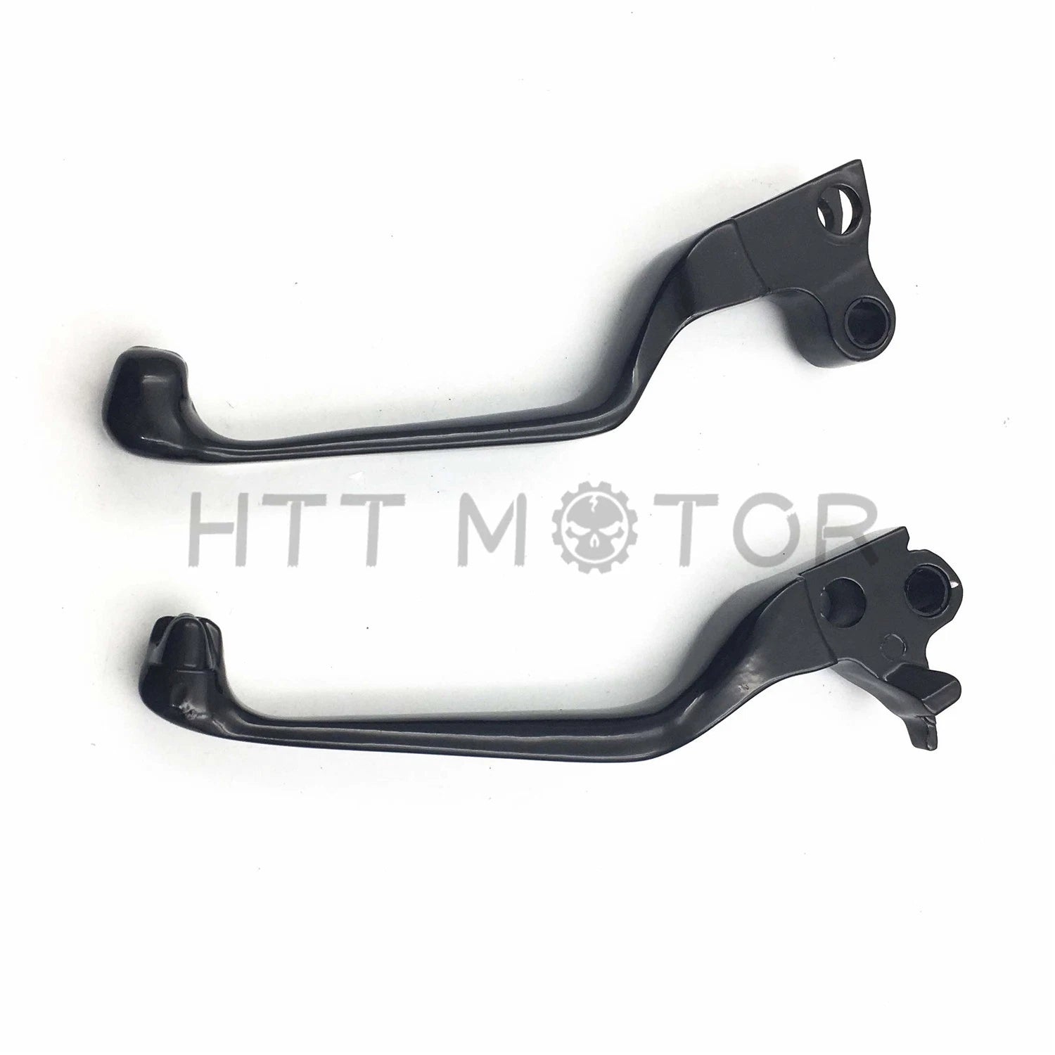 Black Skull Brake Clutch Levers for Harley Fat Boy Dyna Road King (1990–2023)